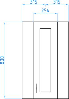 Подвесной шкаф Style Line Эко Стандарт ЛС-00000134